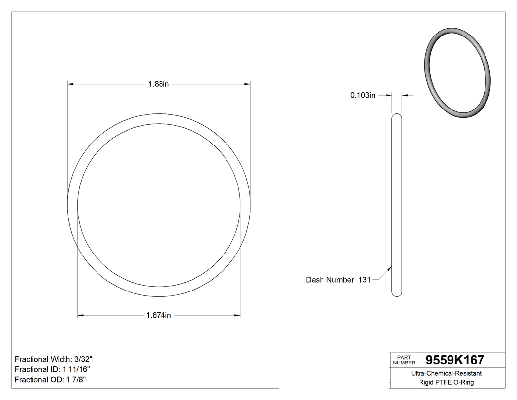 Technical drawing - 9559K167